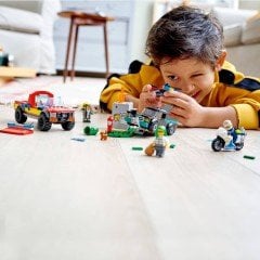 LEGO City İtfaiye Kurtarma Operasyonu ve Polis Takibi