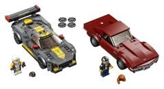LEGO Speed Champions Chevrolet Corvette C8.R Yarış Arabası ve 1968 Chevrolet Corvette