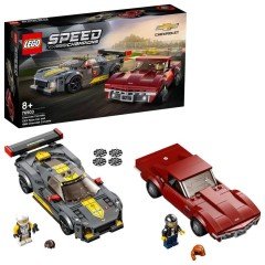 LEGO Speed Champions Chevrolet Corvette C8.R Yarış Arabası ve 1968 Chevrolet Corvette