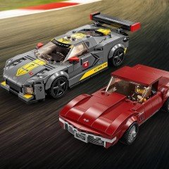 LEGO Speed Champions Chevrolet Corvette C8.R Yarış Arabası ve 1968 Chevrolet Corvette