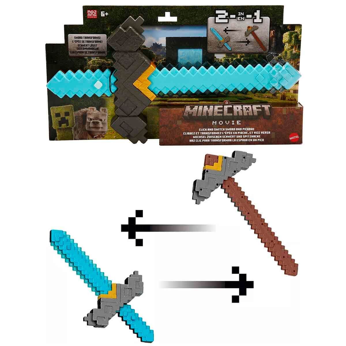 Minecraft Filmi 2 in 1 Dönüşebilen Kılıç 50 cm JFR72