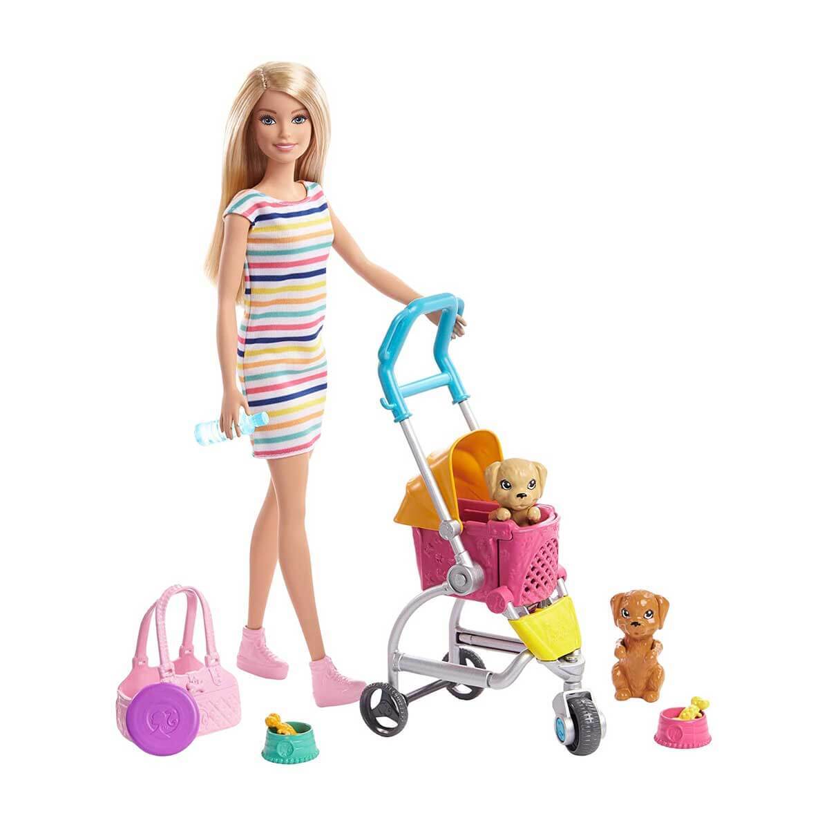 Barbie ve Köpekleri Geziyor Oyun Seti