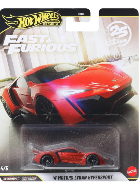 Hot Wheels Premium Fast&Furious W Motors Lykan Hypersport