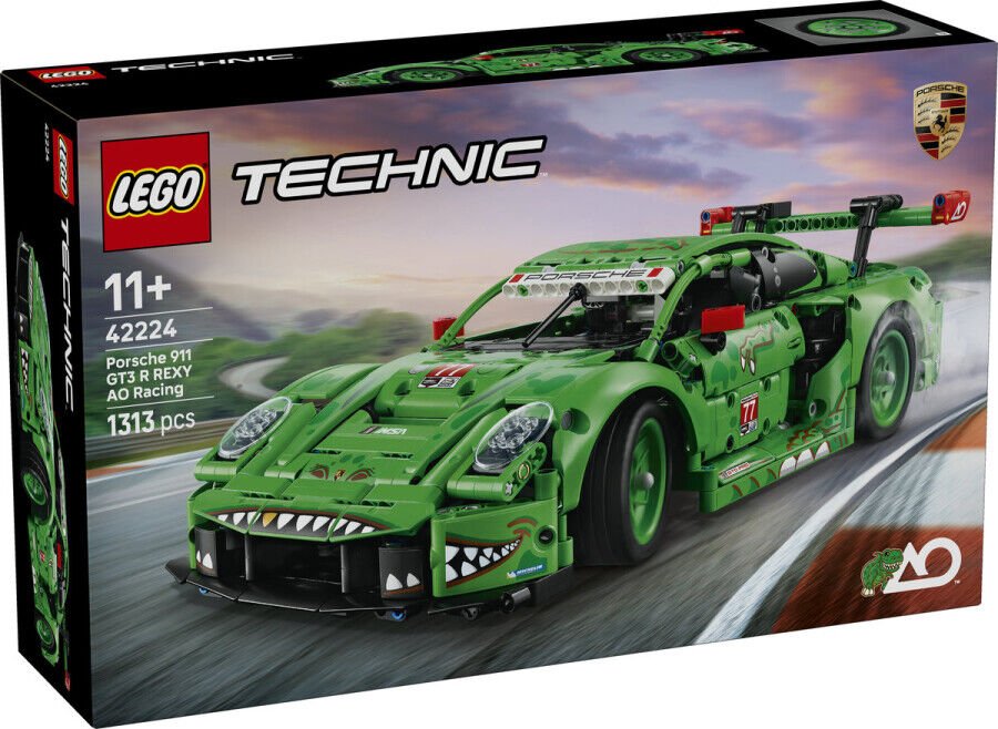 Lego Technic Porsche 911 GT3 R Rexy AO Racing Araba 42224
