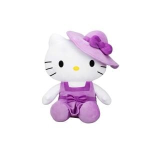 Hello Kitty Şapkalı Mor Peluş 50 cm.