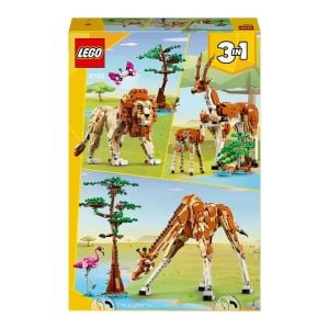 LEGO Creator Vahşi Safari Hayvanları 31150 - 9 Yaş ve Üzeri Çocuklar için İnşa Edilebilen Zürafa, Ceylan ve Aslan Model Seçenekleri İçeren 3'ü 1 Arada Yaratıcı Oyuncak Yapım Seti