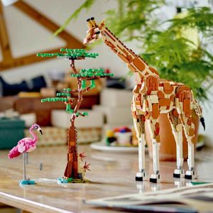 LEGO Creator Vahşi Safari Hayvanları 31150 - 9 Yaş ve Üzeri Çocuklar için İnşa Edilebilen Zürafa, Ceylan ve Aslan Model Seçenekleri İçeren 3'ü 1 Arada Yaratıcı Oyuncak Yapım Seti