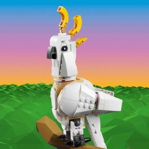 LEGO Creator 3’ü 1 Arada Beyaz Tavşan 31133 - 8 Yaş ve Üzeri Çocuklar için Kakadu Papağanı ve Beyaz Fok İçeren Yaratıcı Oyuncak Yapım Seti