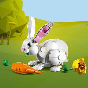 LEGO Creator 3’ü 1 Arada Beyaz Tavşan 31133 - 8 Yaş ve Üzeri Çocuklar için Kakadu Papağanı ve Beyaz Fok İçeren Yaratıcı Oyuncak Yapım Seti