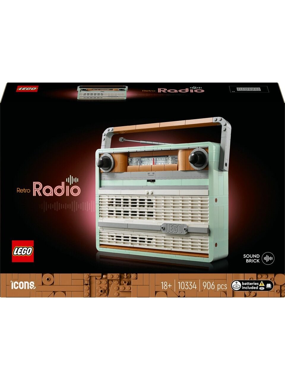 LEGO Icons Retro Radyo 10334 906 Parça
