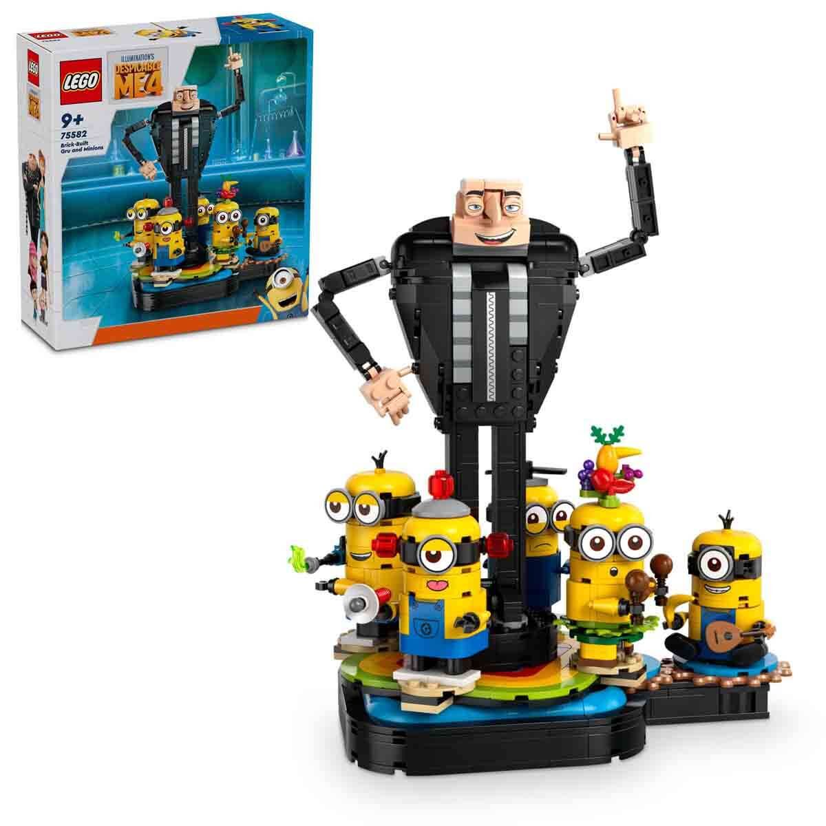 LEGO Despicable Me 4 Yapım Parçalarından Gru ve Minyonlar 75582