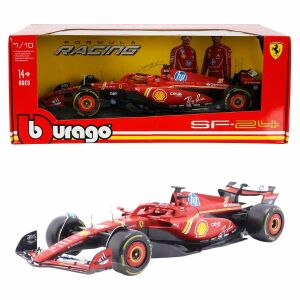 Burago 1:18 Ferrari SF-24 Formula 1 Yarış Arabası Model Araba 16-Charles Leclerc