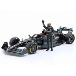 Burago 1:24 Mercedes AMG F1 W14 E Performance Figürlü Formula 1 Yarış Arabası - 44-Lewis Hamilton