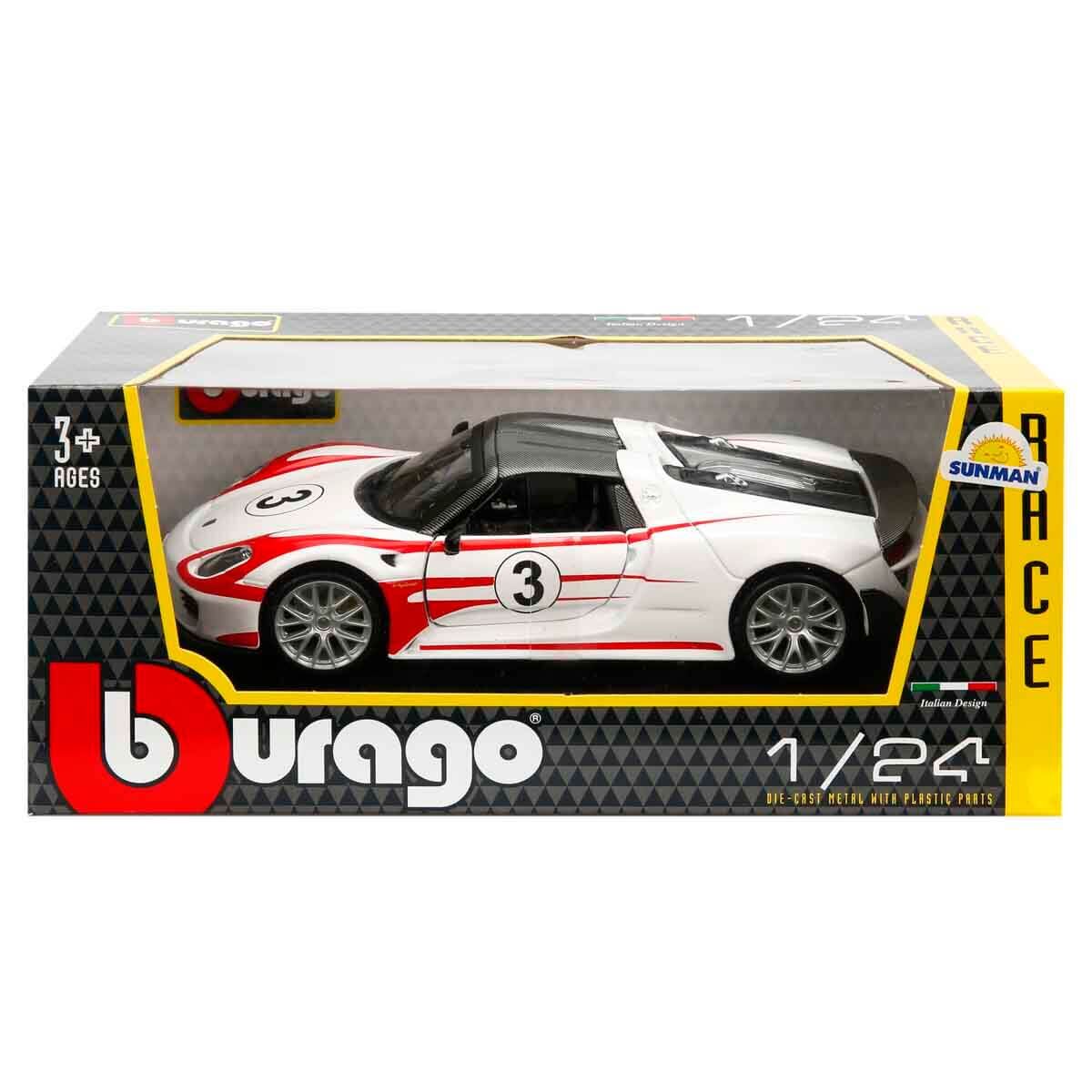 Burago 1:24 Porsche 918 Spyder Model Araba
