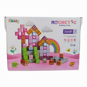 Halley Manyetik Küp Bloklar Pembe Minecraft Temalı 113 Parça SH59841