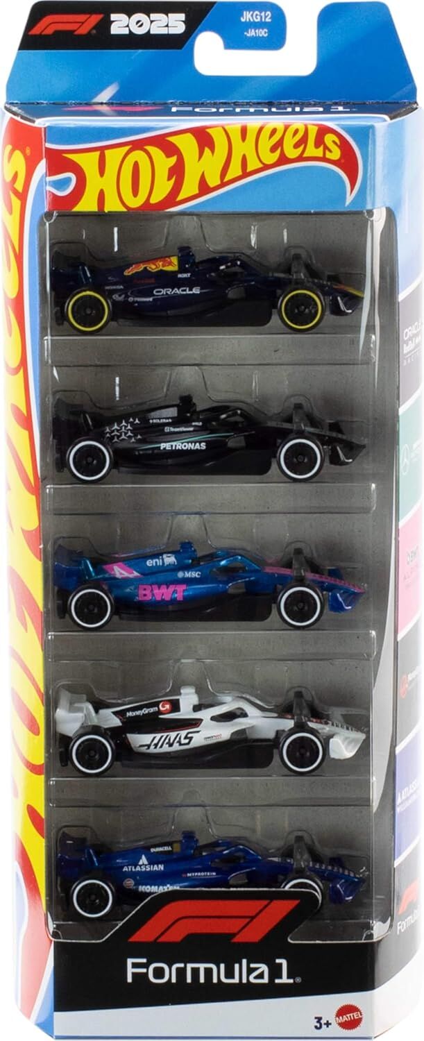 Hot Wheels Beşli Araba Seti Formula 1 JLN11
