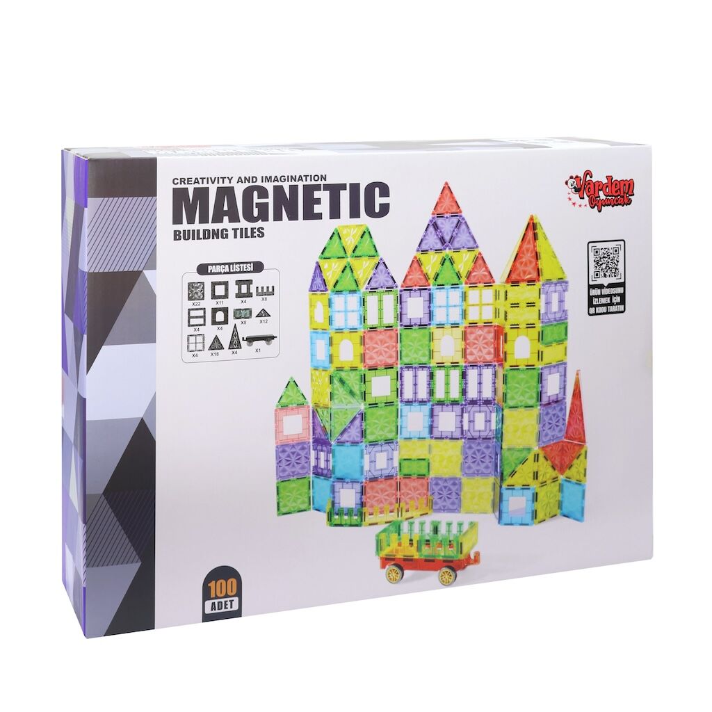 Vardem Manyetik Bloklar 7.5 cm. 100 Parça