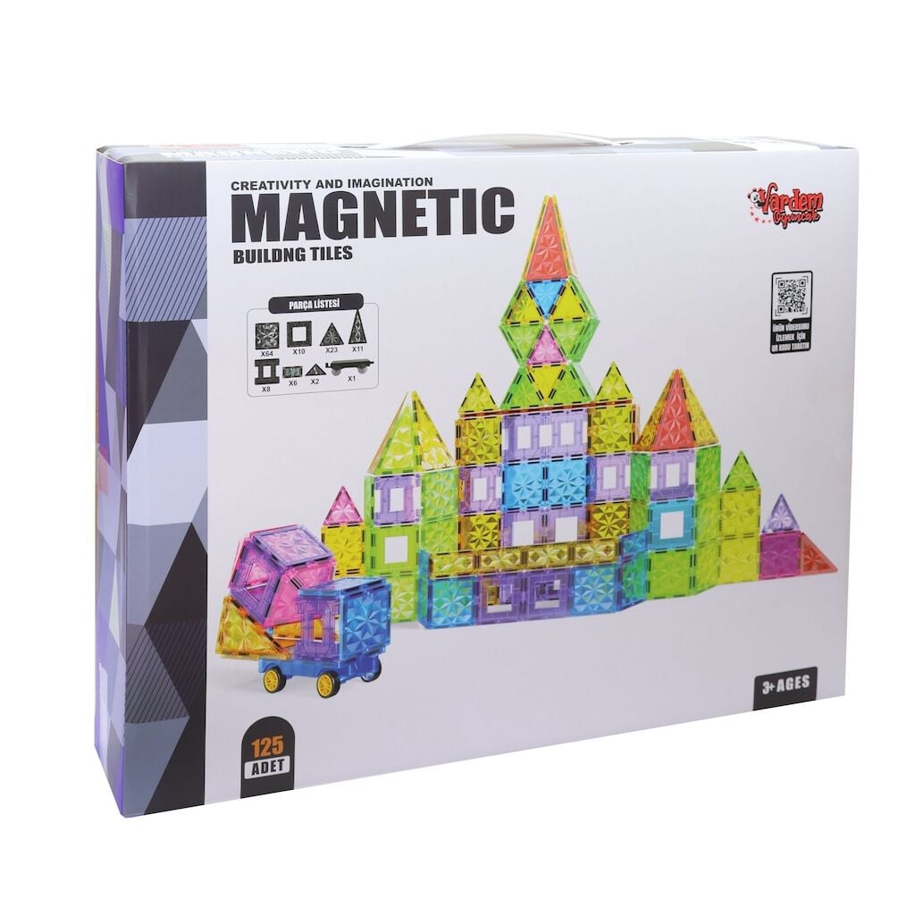Vardem Manyetik Bloklar 7.5 cm. 125 Parça