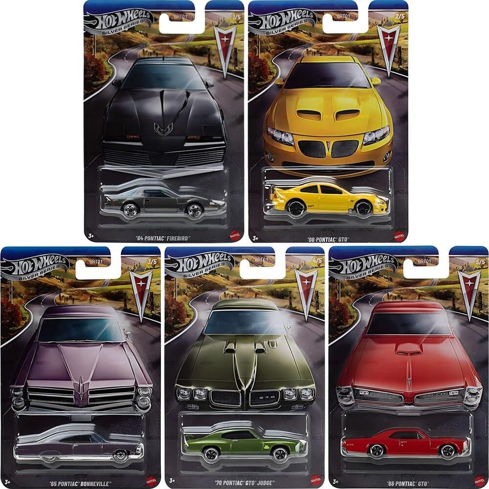 Hot Wheels Silver Serisi Uzun Kart Pontiac Beşli Set