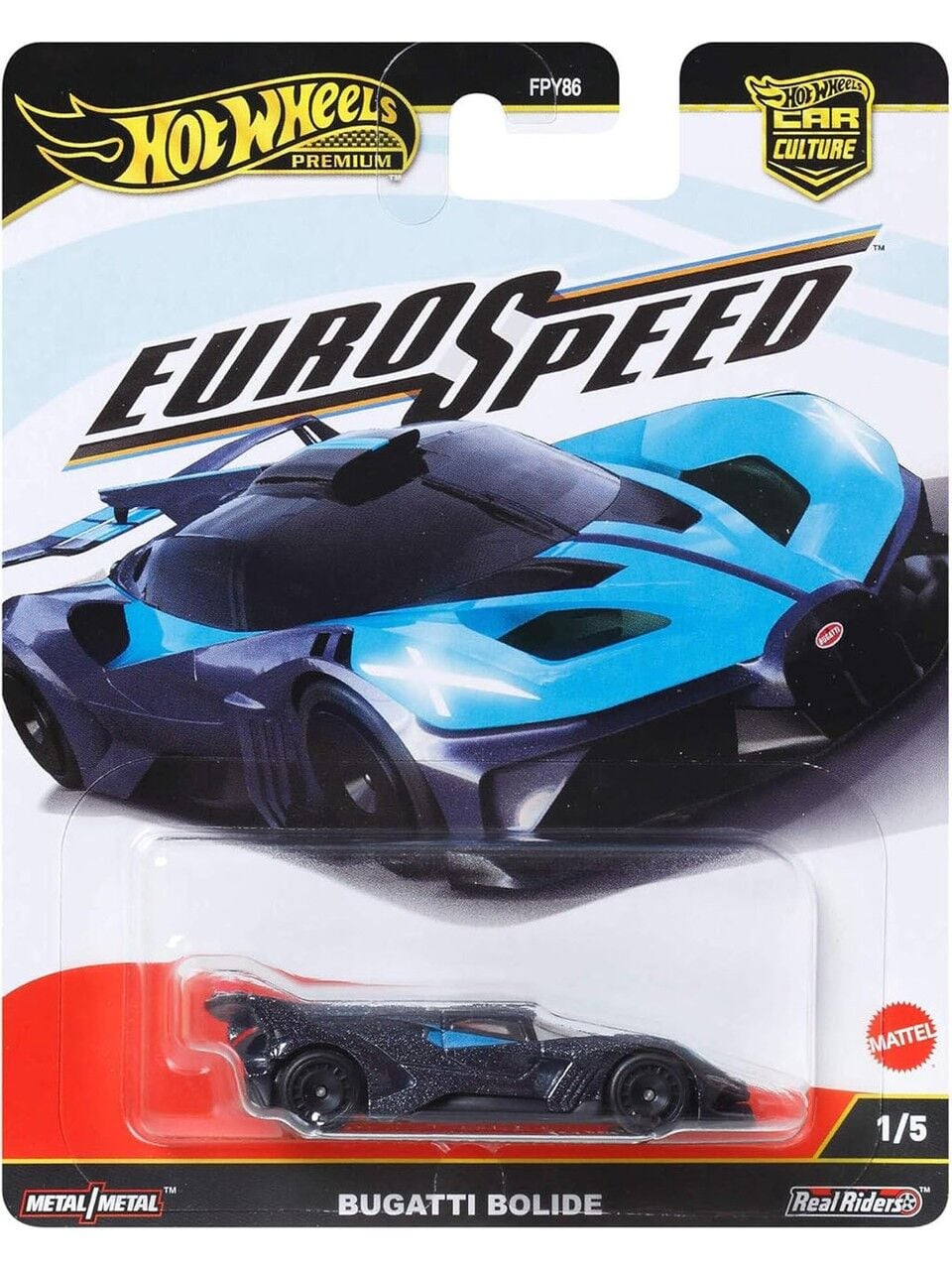 Hot Wheels Premium EuroSpeed Automobili Bugatti Bolide
