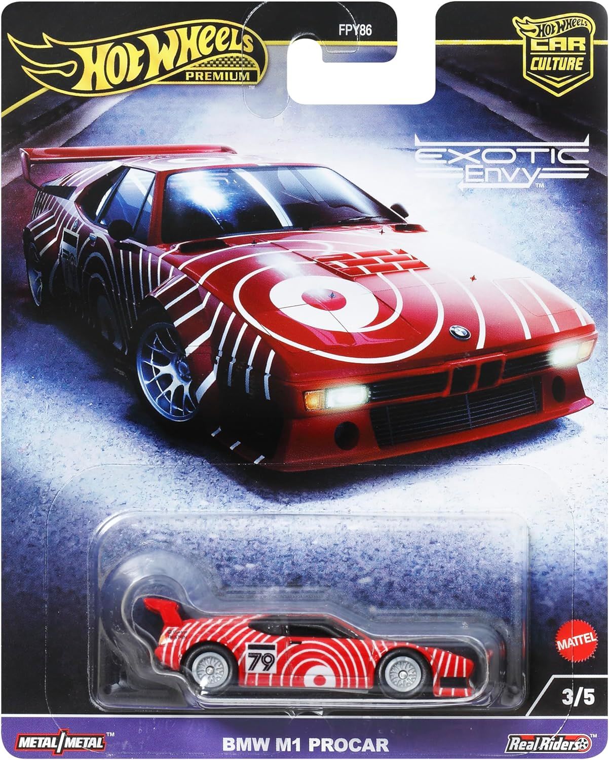 Hot Wheels Premium 2024 Exotic Envy BMW M1 Procar
