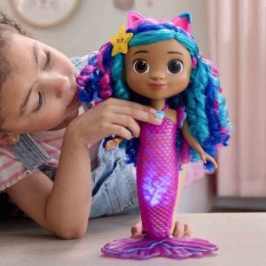 Gabby's Dollhouse Sesli ve Işıklı Sing & Shine Deniz Kızı Bebeği 30 cm.