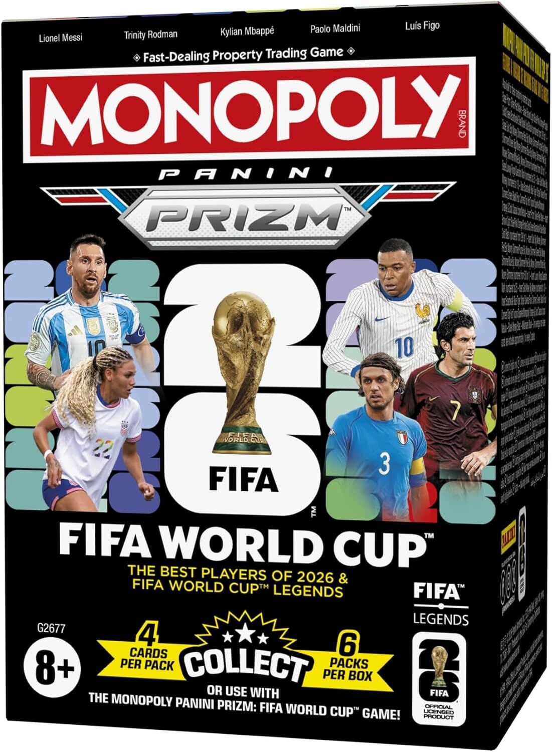 Monopoly Panini Prizm: FIFA Dünya Kupası Koleksiyon Kartları Genişletme Paketi Booster Box (G2677)