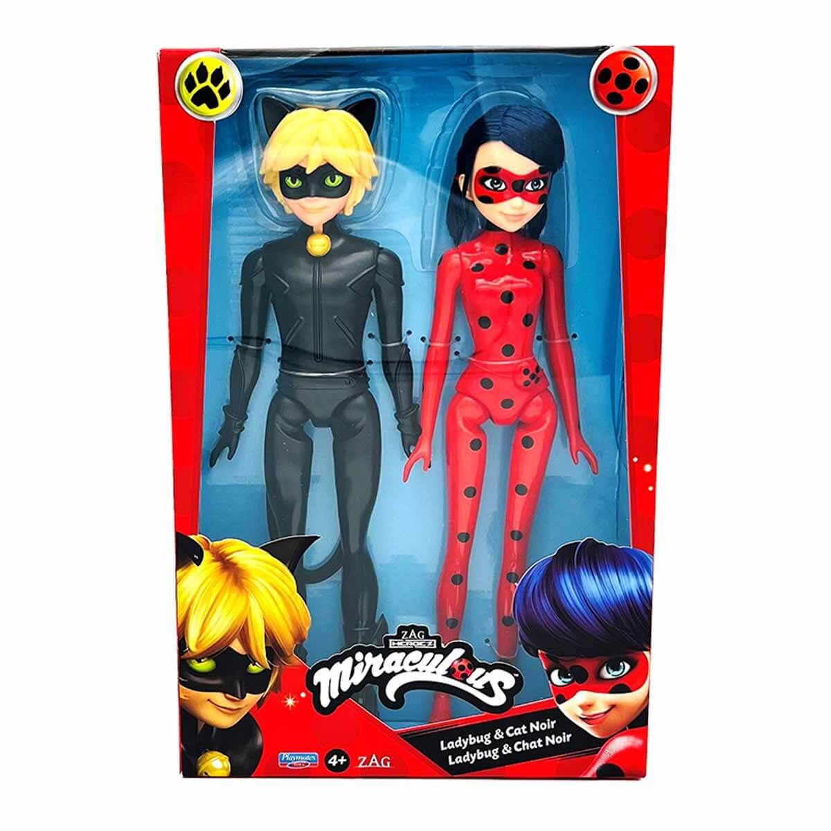 Miraculus Ladybug ve Cat Noir 2'li Paket 26 cm