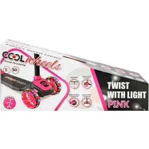 Furkan Cool Wheels Twist Işıklı Scooter Pembe