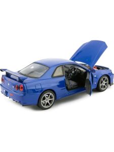 Welly 1:24 Nissan Skyline GT-R R34 Model Araba