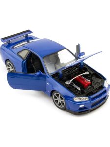 Welly 1:24 Nissan Skyline GT-R R34 Model Araba