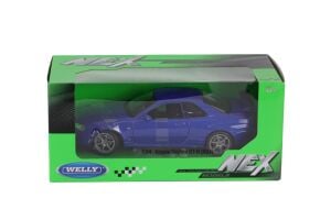 Welly 1:24 Nissan Skyline GT-R R34 Model Araba